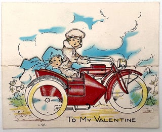 Item #55731 Motorcycle Side Car of Valentine Love