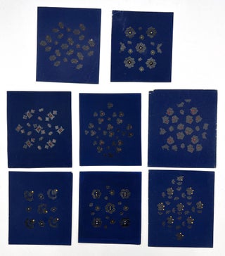 Item #6029 Antonio Ratti Gouache Silk Textile Design No. 8 - Set of 8