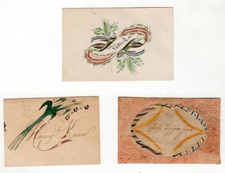 Eight (8) Hand-lettered Calling Cards/Friendship Tokens