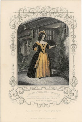 Item #8500018 Mrs. Fitzwilliam is Mrs. Page; Merry Wives of Windsor, Act 2, Sc1. Stipple...