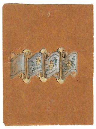 A Collection of Forty-Eight (48) Watercolor and Gouache Jewelry and Silverware Designs
