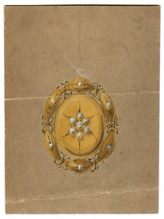 A Collection of Forty-Eight (48) Watercolor and Gouache Jewelry and Silverware Designs