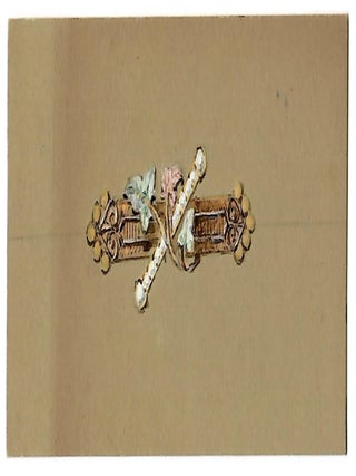 A Collection of Forty-Eight (48) Watercolor and Gouache Jewelry and Silverware Designs