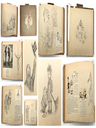 Item #9010660 c.1905 Scrap Album with Caricatures, Humor, and Whimsy