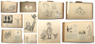 Item #9010660 c.1905 Scrap Album with Caricatures, Humor, and Whimsy
