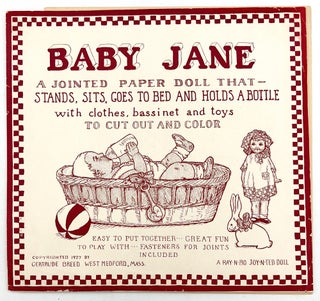 Baby Jane, A Jointed Paper Doll That Stands, Sits, Goes to Bed & Holds a Bottle. 1927 by Gertrude Breed. A Ray-n-bo Joy-n-ted Doll